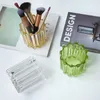 Storage Boxes Makeup Brush Holder Crystal Pencil Tabletop Ornament Container Transparent Elegant Cup With Natural Smooth