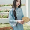 Ethnische Kleidung Sommer Damen Traditionelle Chinesische Lange Cheongsam Elegante Seitenschlitze Verbesserte Hanfu Prinzessin Tanzparty Antikes Kostüm