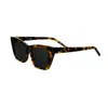 luxury designer sunglasses New Women's Advanced Plate Slim Shading Sun UV Protection Cat Eye Sunglasses