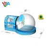 Christmas/Halloween decoration inflatable snowball transparent bubble tent with printed background blower for advertising