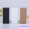 Kvalitet 10 Size Black White Kraft Paper Cardboard Box Lipstick Cosmetic Parfym Bottle Kraft Paper Box Essential Oil Packaging Box