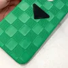 Tasarımcı Telefon Kılıfı Luxurys Unisex iPhone Kılıfları Yeşil Siyah Grids Moda İPhone Cover 11 12 13 14 Promax Yaratıcı Cep Telefonu Kapakları
