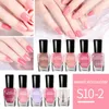 Verniz para unhas 5ml*10 Verniz para unhas engarrafado Conjunto familiar Secagem rápida sem cozimento Descascável e rasgável Tinta para unhas para iniciantes à base de água 230804