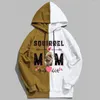 Men's Hoodies Cute Squirrel Mom Grunge Y2K Top Patchwork Men Clothing Korean Casual PlusSize Sweatshirt 2023 Spring Female Clothes