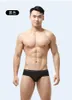 Slip été sous-vêtements en soie de glace hommes Sexy Triangle translucide taille basse Hombre Shorts troncs slips