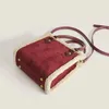 Chamois Suede Mini Tote Bags wol mini orgel tassen herfst en winter lamswol stiksels grote capaciteit retro frosted messenger bag