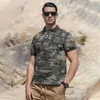 Polo da uomo estate personalità stile coreano esercito Camouflage polo uomo casual slim camouflage polo per uomo taglia S-XXL 230804