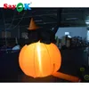 6,56 stopy Halloween Dekoracja nadmuchiwana dynia nadmuchiwany czarny kot ze światłami LED