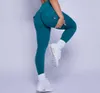 2023 leggings de ginástica femininas cintura alta calças de yoga shorts leggings de treino respirável sensação nua elástica