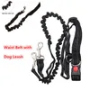 Hondenhalsbanden Looplijn Grote honden Verstelbare taille Cincher Belt Heavy Duty handsfree kattenriemen Medium