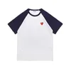 Compartilhe para ser um parceiro Play Moda Mens T-shirts Designer Red Heart Shirt Casual Tshirt Algodão Bordado Manga Curta Summer T-shirtWKF1