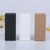 Klasik 10 Boy Boyun Siyah Beyaz Kraft Kağıt Karto Kutusu Ruj Kozmetik Parfüm Şişesi Kraft Kağıt Kutusu Esser Yağ Ambalaj Kutusu