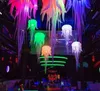 Água-viva suspensa decorativa inflável de led d1.5 x h2.5 m brilho 7 cores usadas para decoração de palco de festa de casamento