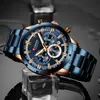 Montres-bracelets CURREN Hommes Montre Top Marque De Luxe Sport Quartz Hommes Montres Plein Acier Étanche Chronographe Montre-Bracelet Hommes Relogio Masculino 230804