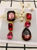 Backs Orecchini Timeless Wonder Fancy Crystal Geo Cut Clip su orecchini Gioielli da donna Runway Gothic Top Pendientes Hombre 6327