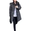 Womens Jacket Goose Down Parkas Elegant Women Winter Medium-long Jackets Hooded Real Wolf Fur Collar Coats Thicken Wadded Warm Plus Size 3XL s 150