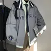 Mensjackor Spring Letter Jacket AllMatch Preppy Style Baseball Uniform Women Lose Thin Casual Lovers Cool Wear Coat 230804