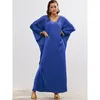 Casual Dresses 2023 Plus Size Dubai Muslim Fashion Abayas For Women Dress Robe Sunday Clothes Islamic Modest Clothing Prayer Turkish