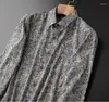 Męskie koszulki męskie luksusowe 2023 Paisley West Crips Bloods Fashion Botton Shirt High Pocket Long-Sleeves 5xl #A659