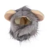 Kostiumy kota kostium dla zwierzaka kostium cosplay lwa maneczna czapka peruka z uszami kociąt regulowany ubieranie się na Halloween jesienne zimowe zapasy upuść de dhdny
