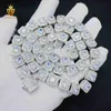 Blingdiam Jewelry Hip Hop 10 мм AAAAA+ Circon Cluster Cluster Design Design Кубинское цепное ожерелье CZ 18K Золотая кубинская цепь связи