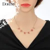 قلادة قلادة Doremi 9mm 5color شخصية مخصصة CZ Stone Crystal Namelace for Woemn Choker Choin