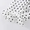 Комплекты одежды для девочек подвеска подвеска для детей летняя одежда версия для девочек Dot Leopard Print Chiffon Set Baby Tradecuits Kids Wear R230805