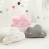 Plush Pillows Cushions Nice Stuffed Cloud Moon Star Raindrop Plush Pillow Soft Cushion Cloud Stuffed Plush Toys For Children Baby Kids Pillow Girl Gift 230804