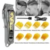 Vintage Chinese Dragon Pattern Electric Hair Trimmer - USB Charging, LED Display, Perfect for Home, Travel & Barber Shop