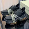 Mens Ladies Latest Spring Summer Casual sports shoes Fashion Trend Designer Brand Sneakers Thick Sole Heightened Black Mens Shoess Top Quality