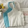 Vrouwen Tanks Groothandel 2023 Lente Zomer Herfst Mode Toevallige Vrouw Dame Mooie Mooie Vrouwen Vest Vrouwelijke Halter Top BVtC1477