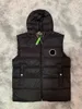 Poitrine flocage Badge hommes vers le bas gilet à capuche cordon hommes gilet automne hiver mode décontracté vers le bas gilet taille asiatique M--3XL