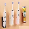 Porte-brosse à dents Nouveau support électrique Traceless Stand Rack Organisateur mural Tootaste Salle de bains Supplie Drop Delivery Home Garden Dhglh