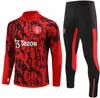 2023 2024 Man City Trade Cuit Haaland Half -Zip Training Suit Mens Kid 23 24 Спортивные футбольные костюмы с длинными рукавами