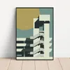 Preston Bus Station Canvas Painting Print Southgate Brutalism Architectural Posters Wall Art For Living Room Home Decor No Frame w06