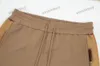xinxinbuy Men women designer pant plaid Panelled pocket Spring summer Casual pants letter Black Khaki S-2XL