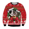 Pulls pour femmes moche noël vert pulls 3D drôle imprimé vacances fête noël sweat pour anniversaire 2023 230804