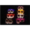 Maschere per feste Promozione espressa Maschera di vendita con glitter oro Veneziano Uni Sparkle Masquerade Mardi Gras Drop Delivery Home Garden Fest Dholl