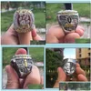 Кольца кластера Real P O Clemson Tigers Final Ncaa National Championship Ring Fan Мужской подарок Оптовая Прямая доставка ювелирных изделий Dh3n0 Dhtus