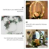 Flores decorativas 20 piezas Decorativas DIY Corona de Navidad Anillo Herramienta Aniversario Leis Atrapasueños de madera Aro Guirnalda Suministro Cestas de flores