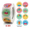 Gift Wrap 100-500pcs Birthday Decoration Tag Cute Happy Stickers Sealing Label Kids Toys Package Scrapbooking