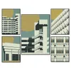 Preston Bus Station Canvas Painting Print Southgate Brutalism Architectural Posters Wall Art For Living Room Home Decor No Frame w06