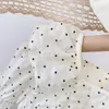 Clothing Sets Summer New Girls Clothing Sets Cute Dots Ruffle Top+Lace Bow Denim Shorts Toddler Baby Clothes Suit Girls Fashion Kids Outfit R230805