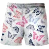 Shorts pour hommes 2023 été pour hommes/femmes dessin animé papillon impression 3D Style de rue plage maillots de bain décontractés hommes conseil