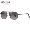 Sunglasses GRFISIA Fashion Polarized Men Women Classic Design Style Alloy Eyeglasses Frame Sun Glasses Driving Travel UV Goggles