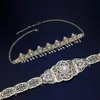 Wedding Jewelry Sets Neovisson Algeria Morocco Ladies Favorite Gold Color Hairband Belt Waist Chain Hair Gift 230804