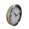 壁時計シンプルな時計リビングルーム10インチメタルラウンドデジタルクリエイティブステンレス鋼シングウォッチカスタムメーカー。
