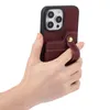 Роскошный браслет Matte Leather Vogue Phone Case для iPhone 15 14 13 12 11 Pro Max XR SE2 SE3 RETRO Полный защитный мягкий бампер с несколькими картами.