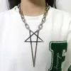 Hänge halsband punk hip hop trend kedja choker y2k mode unisex vuxen gotisk stjärna charms halsband smycken tillbehör gåvor