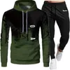 Modekläder Mens Tracksuits Hoodies Hot Selling Mens Womens tröja Set Spring Autumn Fleece HoodiePants 2 Piece Sportwear